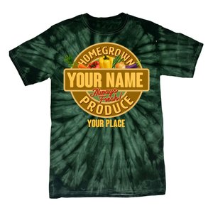 Personalize Home Homegrown Produce Custom Farmer Tie-Dye T-Shirt