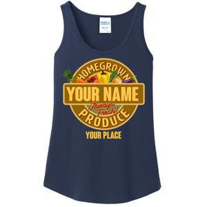 Personalize Home Homegrown Produce Custom Farmer Ladies Essential Tank