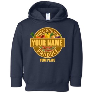 Personalize Home Homegrown Produce Custom Farmer Toddler Hoodie