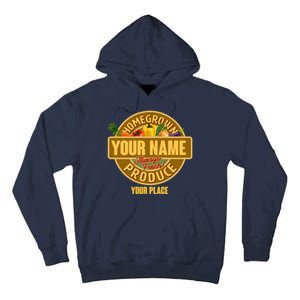 Personalize Home Homegrown Produce Custom Farmer Tall Hoodie