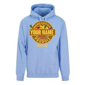 Personalize Home Homegrown Produce Custom Farmer Unisex Surf Hoodie