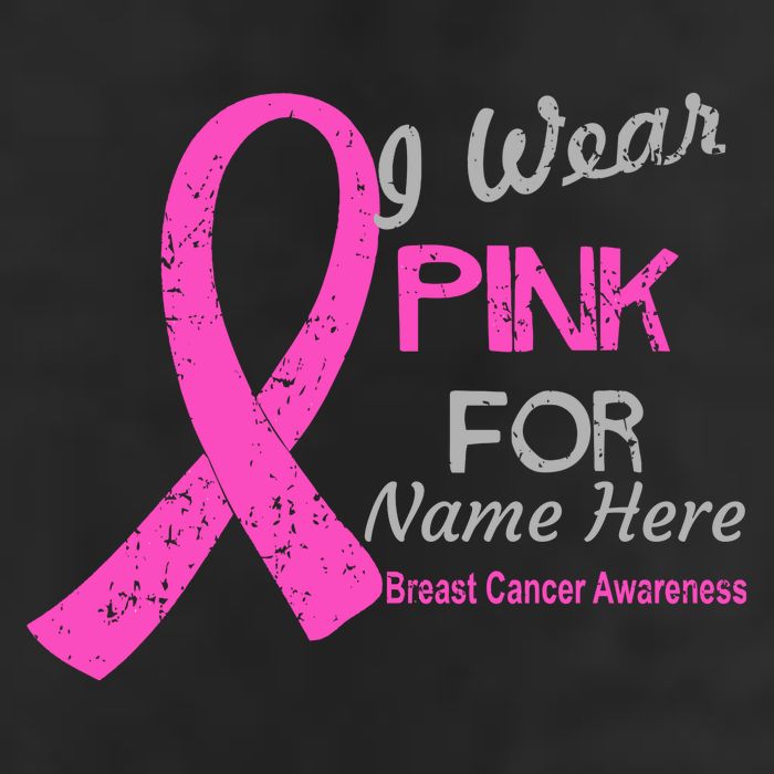Personalize I Wear Pink For My Custom Breast Cancer Beanie