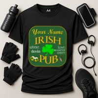 Personalize Irish Pub St Patricks Day Custom Performance Shirt