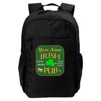 Personalize Irish Pub St Patricks Day Custom Backpack