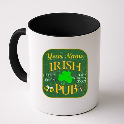 Personalize Irish Pub St Patricks Day Custom Mug