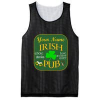 Personalize Irish Pub St Patricks Day Custom Mesh Reversible Basketball Jersey Tank