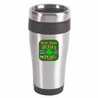 Personalize Irish Pub St Patricks Day Custom 16oz Travel Tumbler