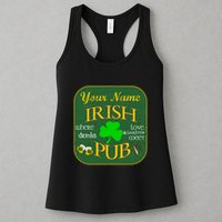 Personalize Irish Pub St Patricks Day Custom Womens Tank Top