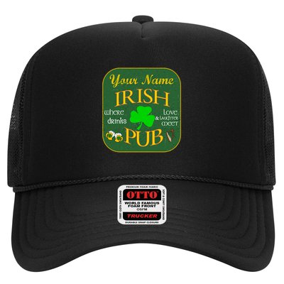 Personalize Irish Pub St Patricks Day Custom Trucker Hat