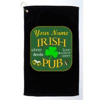 Personalize Irish Pub St Patricks Day Custom Golf Towel