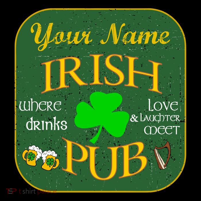 Personalize Irish Pub St Patricks Day Custom Visor