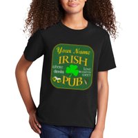 Personalize Irish Pub St Patricks Day Custom Kids T-Shirt
