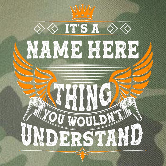 Personalize It's A Name Thing You Wouldn't Understand Custom Legacy Tie Dye Trucker Hat