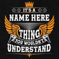 Personalize It's A Name Thing You Wouldn't Understand Custom Ladies PosiCharge Tri-Blend Wicking Tank