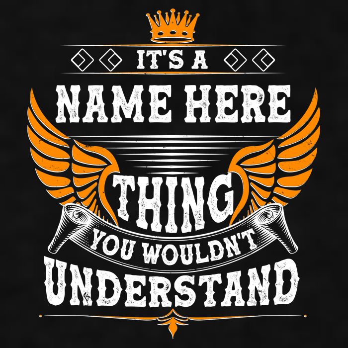 Personalize It's A Name Thing You Wouldn't Understand Custom Ladies PosiCharge Tri-Blend Wicking Tank