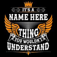 Personalize It's A Name Thing You Wouldn't Understand Custom Performance Long Sleeve Polo