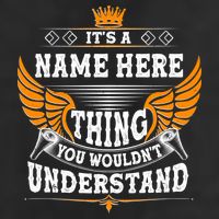 Personalize It's A Name Thing You Wouldn't Understand Custom Crop Fleece Hoodie