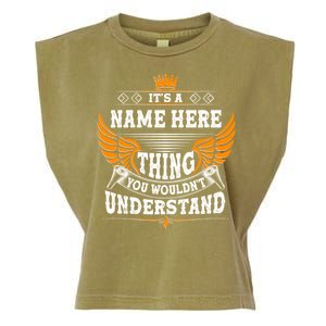 Personalize It's A Name Thing You Wouldn't Understand Custom Garment-Dyed Women's Muscle Tee