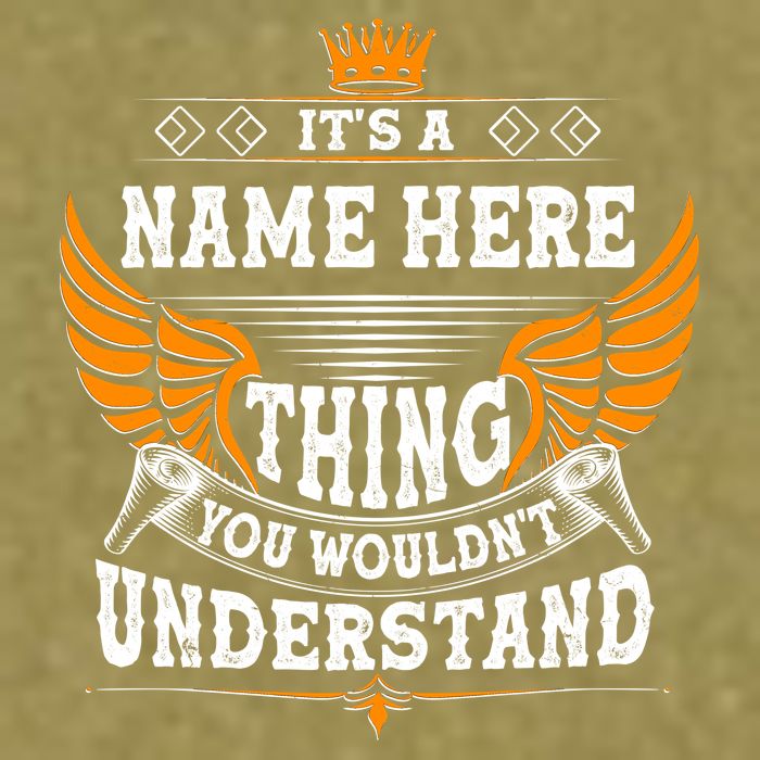 Personalize It's A Name Thing You Wouldn't Understand Custom Garment-Dyed Women's Muscle Tee