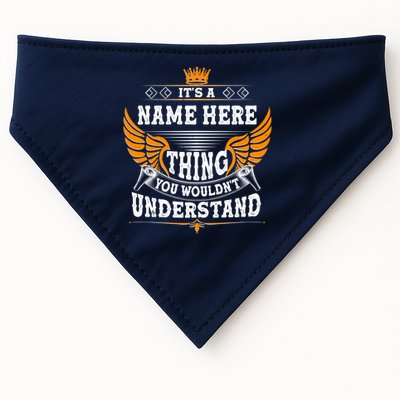 Personalize It's A Name Thing You Wouldn't Understand Custom USA-Made Doggie Bandana