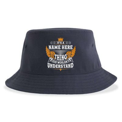 Personalize It's A Name Thing You Wouldn't Understand Custom Sustainable Bucket Hat