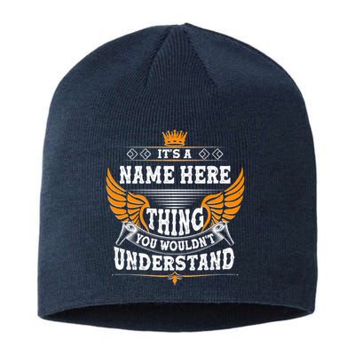 Personalize It's A Name Thing You Wouldn't Understand Custom Sustainable Beanie