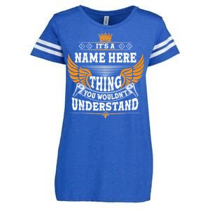 Personalize It's A Name Thing You Wouldn't Understand Custom Enza Ladies Jersey Football T-Shirt