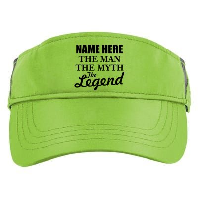 Personalize Name The Man Myth Legend Custom Adult Drive Performance Visor