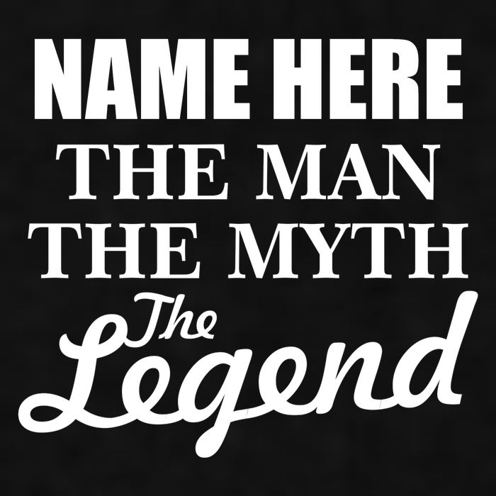 Personalize Name The Man Myth Legend Custom Ladies PosiCharge Tri-Blend Wicking Tank
