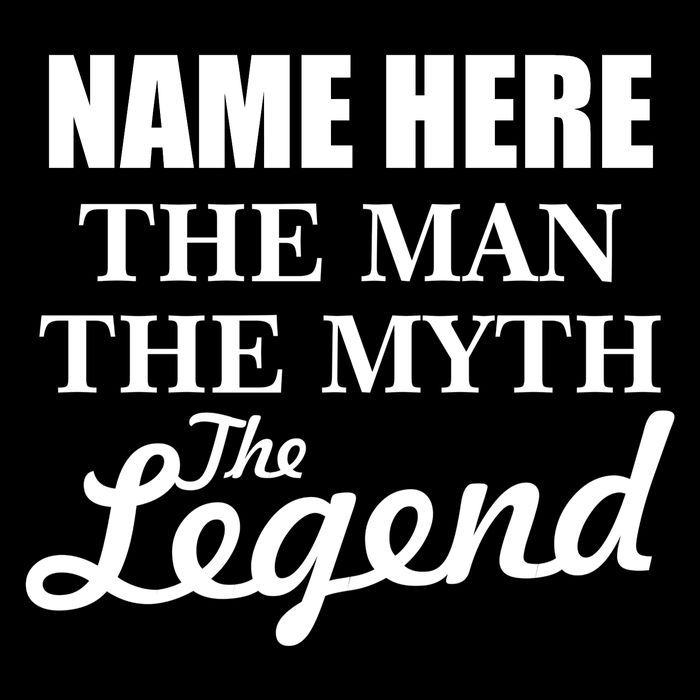 Personalize Name The Man Myth Legend Custom Sweatshirt