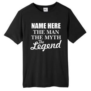 Personalize Name The Man Myth Legend Custom Tall Fusion ChromaSoft Performance T-Shirt