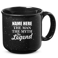 Personalize Name The Man Myth Legend Custom 15oz Campfire Ceramic Mug