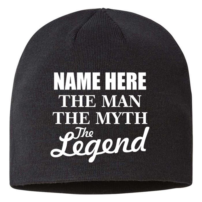 Personalize Name The Man Myth Legend Custom Sustainable Beanie