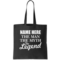 Personalize Name The Man Myth Legend Custom Bag