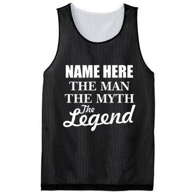 Personalize Name The Man Myth Legend Custom Mesh Reversible Basketball Jersey Tank