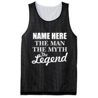 Personalize Name The Man Myth Legend Custom Mesh Reversible Basketball Jersey Tank