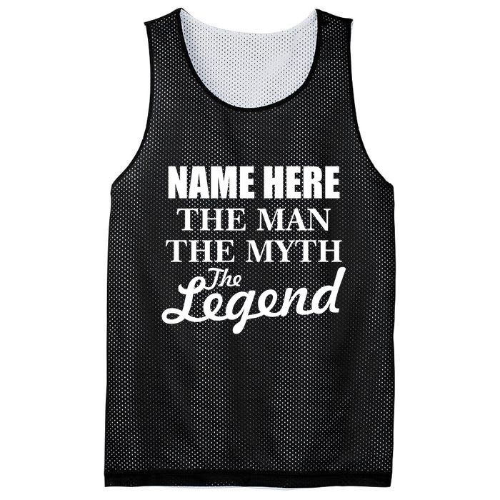 Personalize Name The Man Myth Legend Custom Mesh Reversible Basketball Jersey Tank