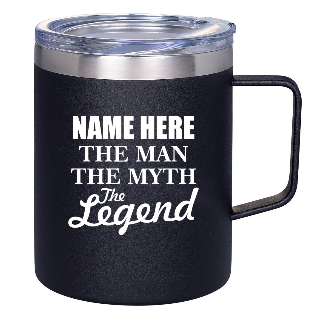 Personalize Name The Man Myth Legend Custom 12oz Stainless Steel Coffee Mug