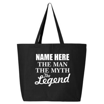Personalize Name The Man Myth Legend Custom 25L Jumbo Tote