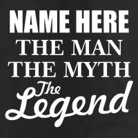 Personalize Name The Man Myth Legend Custom 25L Jumbo Tote