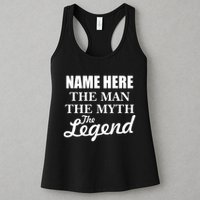 Personalize Name The Man Myth Legend Custom Womens Tank Top