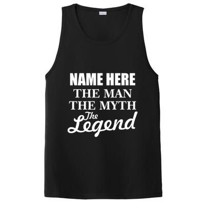 Personalize Name The Man Myth Legend Custom PosiCharge Competitor Tank