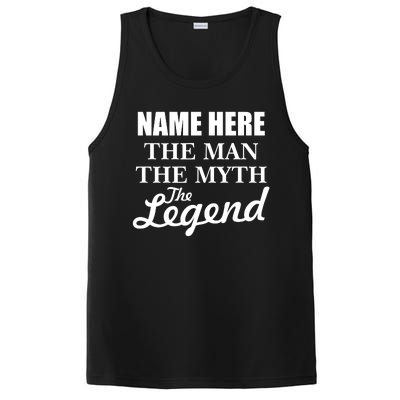 Personalize Name The Man Myth Legend Custom PosiCharge Competitor Tank