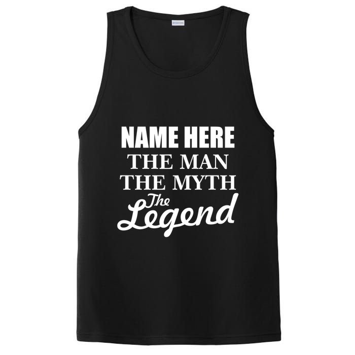 Personalize Name The Man Myth Legend Custom PosiCharge Competitor Tank