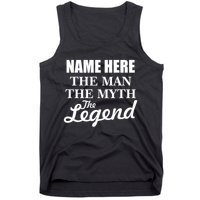 Personalize Name The Man Myth Legend Custom Tank Top