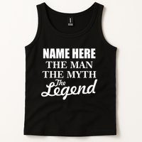 Personalize Name The Man Myth Legend Custom Tank Top