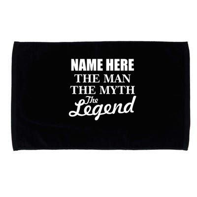 Personalize Name The Man Myth Legend Custom Microfiber Hand Towel