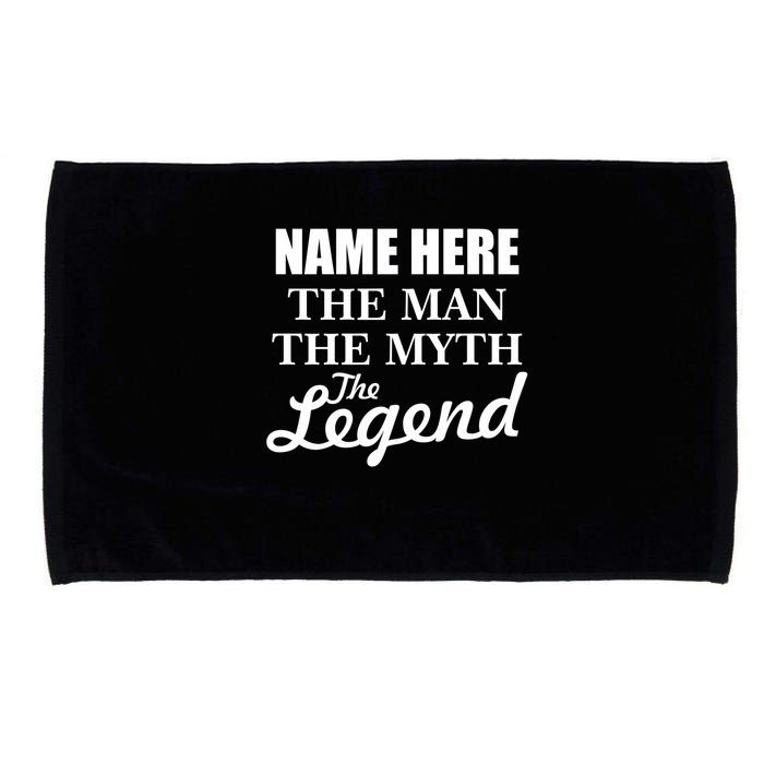 Personalize Name The Man Myth Legend Custom Microfiber Hand Towel