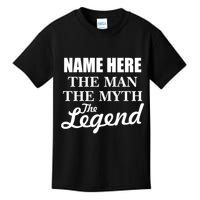 Personalize Name The Man Myth Legend Custom Kids T-Shirt