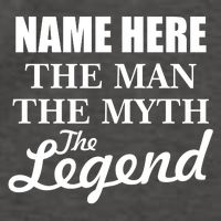 Personalize Name The Man Myth Legend Custom Vector Backpack